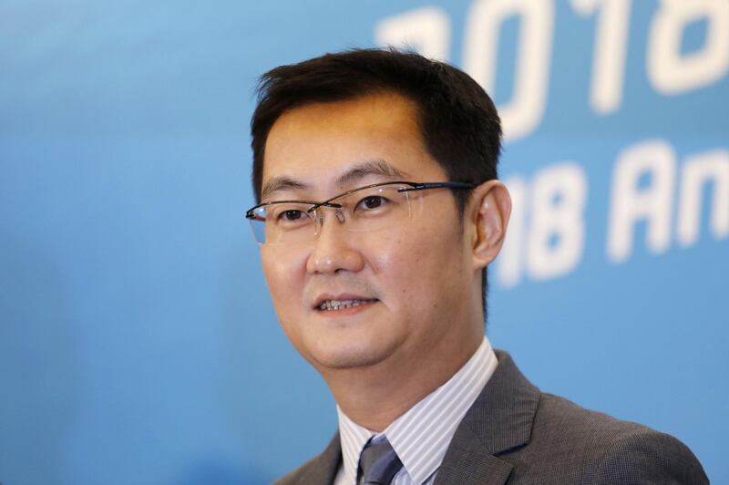 Ma Huateng, chairman and chief executive officer of Tencent Holdings Ltd., speaks during a news conference in Hong Kong, China, on Thursday, March 21, 2019. Tencent posted a quarterly profit that missed analysts’ estimates after it spent heavily on cloud and mobile payments businesses to offset a gaming slowdown. Photographer: Justin Chin/Bloomberg