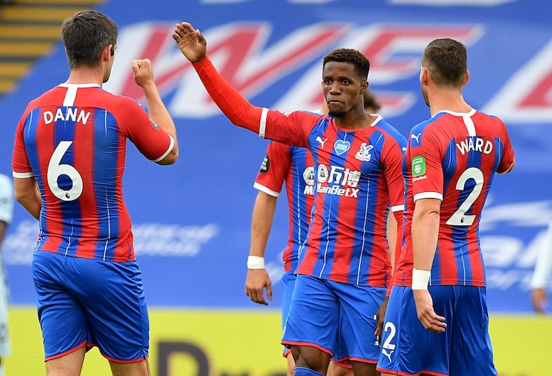Wilfried Zaha - 8: Palace's star man hasn't produced the heights of last year, but his first-half effort was a scorcher. Tormented Chelsea's full-backs in the second half.