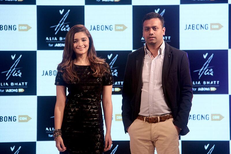 Alia Bhatt for Jabong. The young actress, who is barely a few movies old, has also jumped on to the bandwagon with her own line of clothing for twentysomethings. “Alia is fond of the bohemian look and has added a lot of faded and ripped jeans to her Jabong collection,” says Arun Chandra Mohan, founder and chief executive of online retailer Jabong. Courtesy Jabong.com