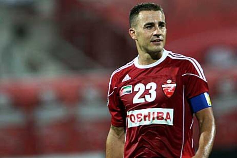 Fabio Cannavaro has not been able to shore up the Al Ahli defence despite all his years of experience.