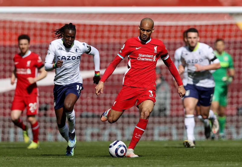 Fabinho - 7: The Brazilian set the tone for the midfield, sparking attacks from deep and cutting out any threat. He produced a composed and clever display. PA