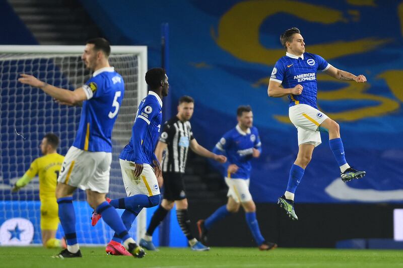 Mar 20, 2021: Brighton 3 (Trossard 45'+3', Welbeck 51', Maupay 68') Newcastle 0: A woeful defeat against relegation rivals that many thought would result in Bruce being sacked. Newcastle had one shot on target all game and the scoreline flattered them. Bruce said: "I'll take full responsibility. We were nowhere near the levels we need to be." AFP