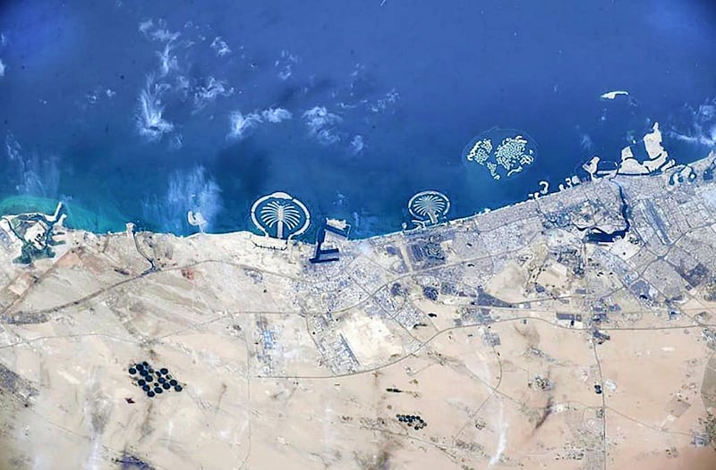 Spectacular image Dubai from space. courtesy: Dubai Media Office
