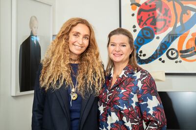 Artistic director of Menart Fair Joanna Chevalier, left, and director and founder Laure d'Hauteville. Photo: Jules Monnier