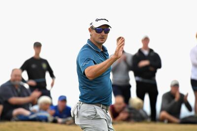 GULLANE, SCOTLAND - JULY 15: Justin Rose of England reacts to his par putt on hole thirteen during day four of the Aberdeen Standard Investments Scottish Open at Gullane Golf Course on July 15, 2018 in Gullane, Scotland.  (Photo by Harry How/Getty Images)