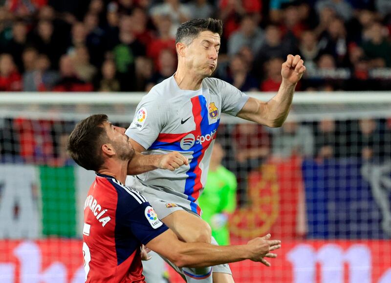 Robert Lewandowski – 4. Combined with Dembele to get a shot off on 25, then received a second yellow card after 30 minutes with a nasty challenge on David Garcia. Deservedly sent off for only the second time in his career. The same referee has a history of sending off prominent Barcelona players. Reuters
