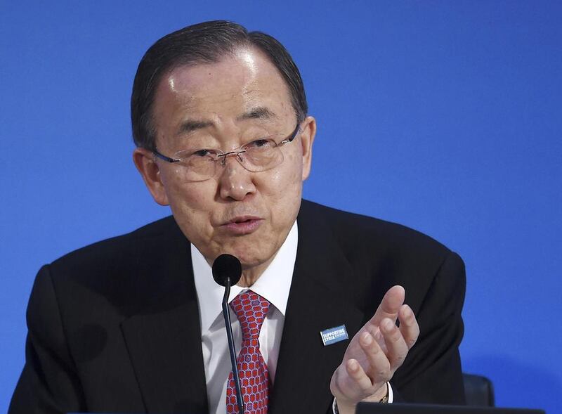 Ban Ki-moon's remark  about occupation prompted Israeli prime minister Benjamin Netanyahu to accuse the UN secretary general of “encouraging terror". (Andy Rain / Reuters)