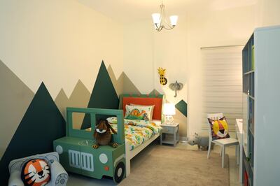 Jungle-themed bedroom. Courtesy Home Centre