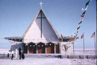 St Joseph's church on Abu Dhabi's Corniche in 1965. Courtesy: St Joseph's