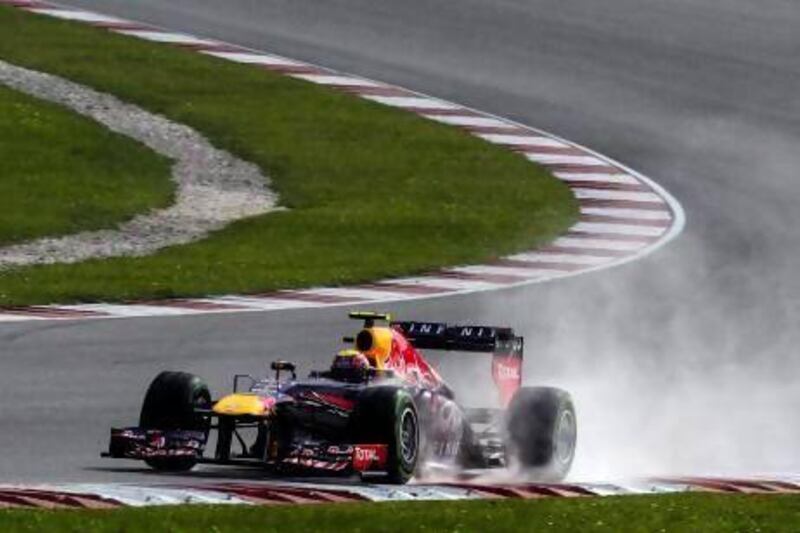Australian Formula One driver Mark Webber of Red Bull Racing is one of the drivers to complain about the new Pirelli tyres that have disintegrated on the track this season. Ahmad Yunsi / EPA