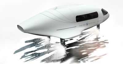 World's first hydrogen-powered flying boat, The Jet.  Dubai Media Office