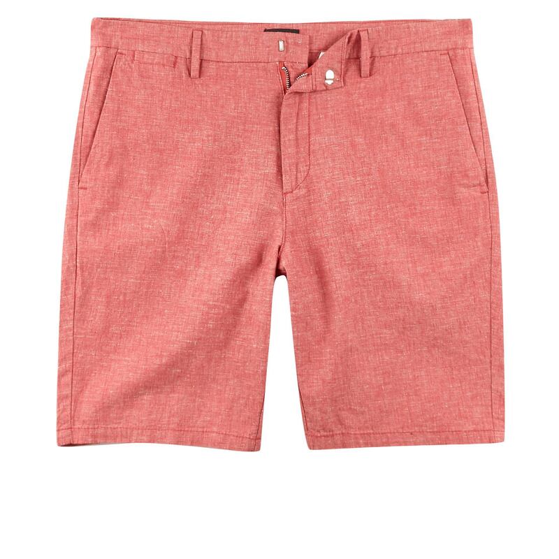 <p>Venture out of your safe zone in tailored, coral-coloured shorts;&nbsp;Dh169, River Island</p>
