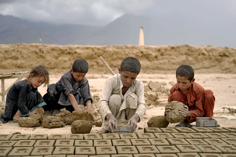 Workers get the equivalent of $4 for every 1,000 bricks they make. One adult working alone is unable to make that amount in a day, but if the children help, they can make 1,500 bricks a day, workers said.