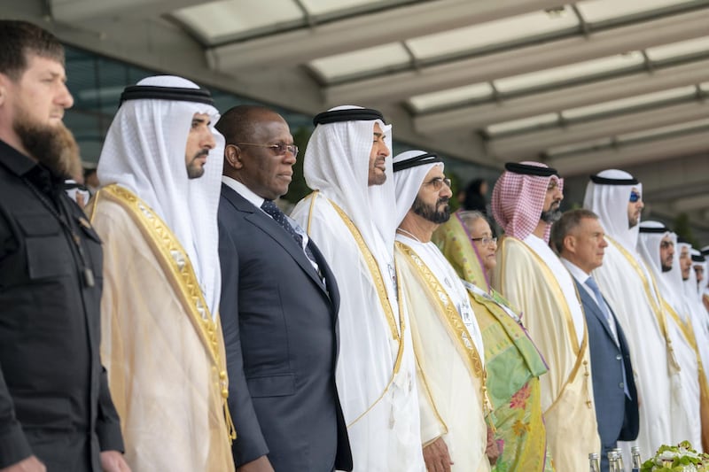 *** GENERAL CAPTION ***
ABU DHABI, UNITED ARAB EMIRATES - February 17, 2019: HH Sheikh Mohamed bin Zayed Al Nahyan, Crown Prince of Abu Dhabi and Deputy Supreme Commander of the UAE Armed Forces ()...

( Mohamed Al Hammadi / Ministry of Presidential Affairs )
---