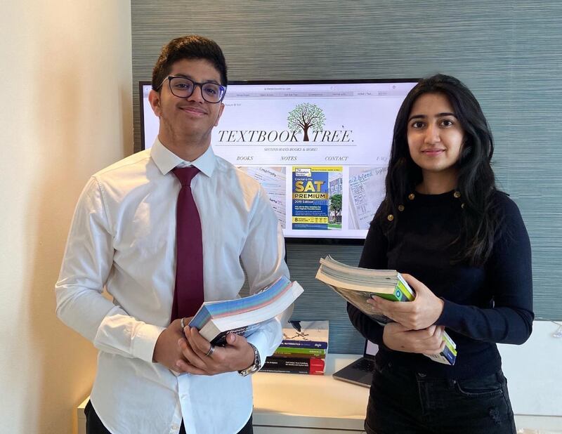 Mehul Advani and Paavnee Misra began Textbook Tree in March, right after the coronavirus pandemic took hold. Courtesy Mehul Advani 