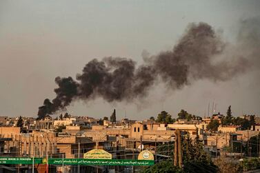 Smoke billows following Turkish bombardment on Syria's northeastern town of Ras al-Ain in the Hasakeh province along the Turkish border on October 9, 2019. AFP