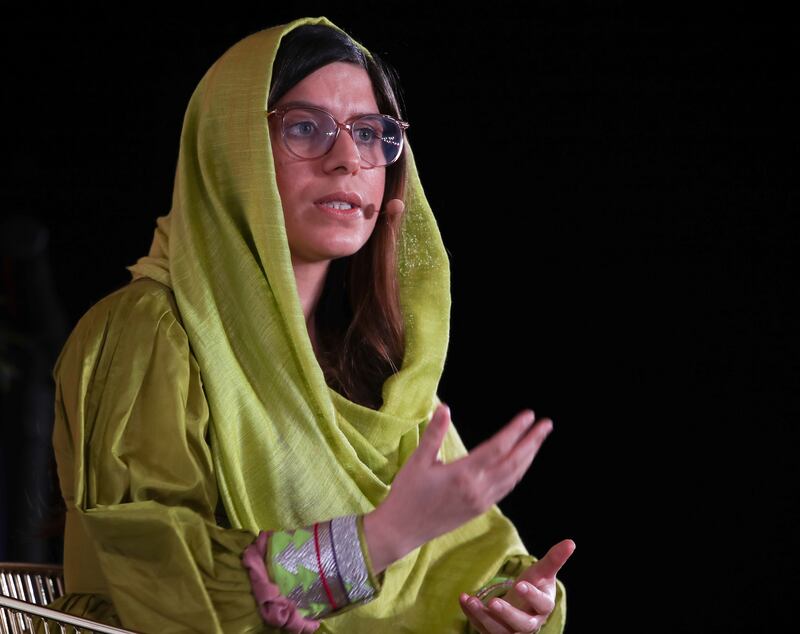 Shafiqa Khpalwak, poet, writer and women’s rights activist, at the summit