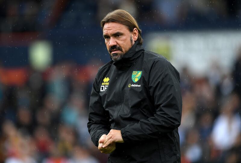 Norwich City manager Daniel Farke before the pre-season friendly match at Kenilworth Road, Luton. PRESS ASSOCIATION Photo. Picture date: Saturday July 27, 2019. See PA story SOCCER Luton. Photo credit should read: Darren Staples/PA Wire. RESTRICTIONS: EDITORIAL USE ONLY No use with unauthorised audio, video, data, fixture lists, club/league logos or "live" services. Online in-match use limited to 120 images, no video emulation. No use in betting, games or single club/league/player publications.