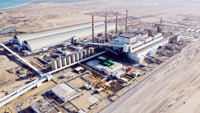 The current production capacity of Dubai's Hassyan Power Complex, which runs on natural gas, has reached 1,800MW. A further 600MW will be added next year, Dewa said. Photo: Dewa
