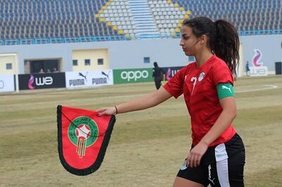Egypt's national women's team player Nadine Ghazi. Courtesy Nadine Ghazi