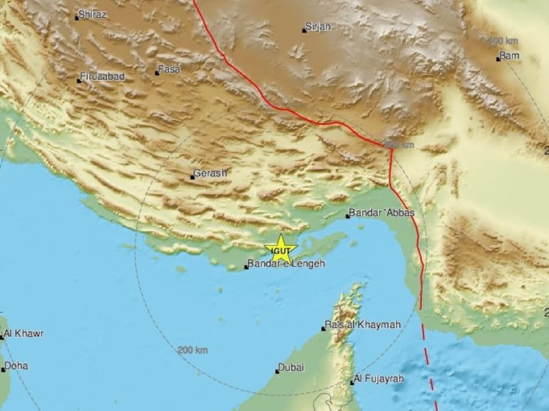 The quake was at a depth of 10 kilometres, the European Mediterranean Seismological Centre said. Photo: EMSC