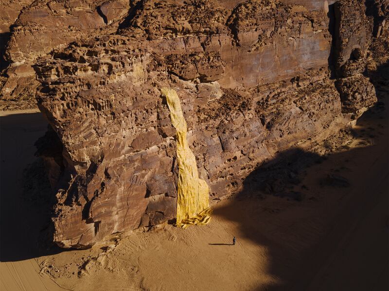 Serge Attukwei Clottey's 'Gold Falls' addresses the experience of globalisation, migration and water equity.