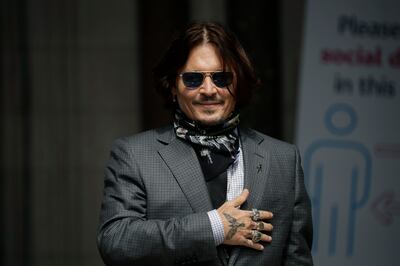 Johnny Depp arrives at the High Court in London in July 2020. AP Photo