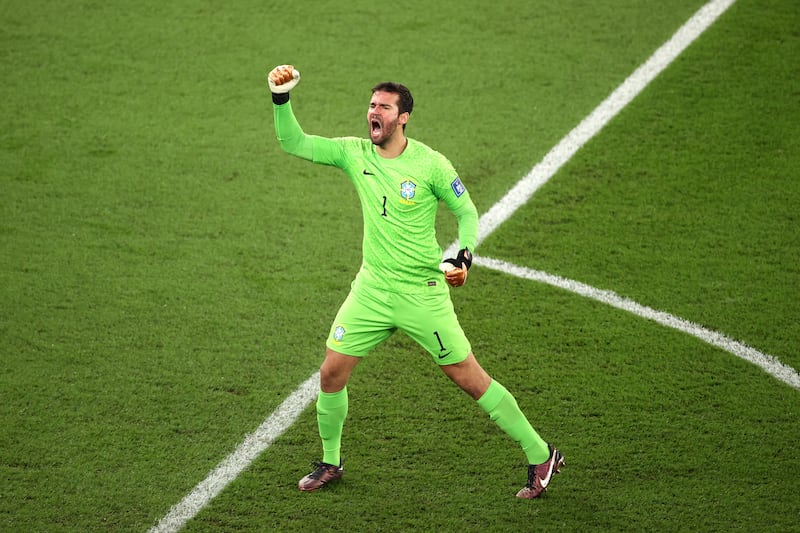 BRAZIL RATINGS: Alisson Becker - 9: Super diving save after 16 minutes – and that was all in a one-sided first half. Another top save with his left shoulder straight after half time. And a third top save after 69. Finally beaten by a deflection for South Korea’s goal. One of the best goalkeepers in the world. Getty