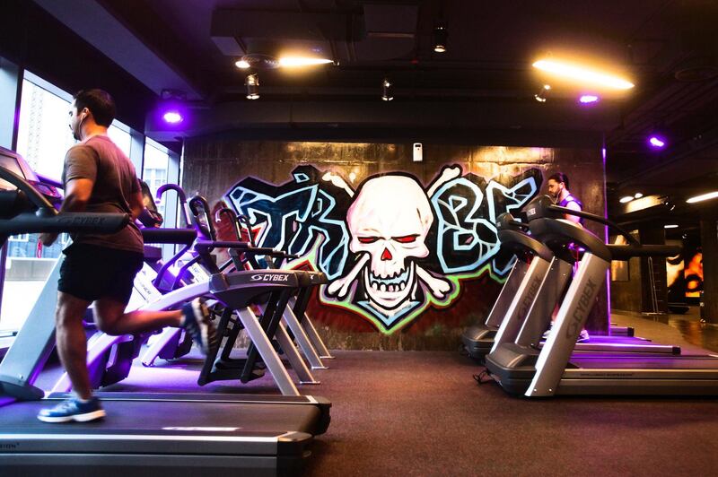 Dubai, UAE, July 9, 2013:

Tribe Fit is a new gym in the Marina. The gym's ethos is to combine physical exercise with social events to create a fit and friendly community. 

Seen here is a cardio area. *** Local Caption ***  LH1007_TRIBE_FIT_001.JPG