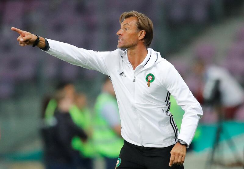 Soccer Football - International Friendly - Morocco vs Slovakia - Stade de Geneve, Geneva, Switzerland - June 4, 2018   Morocco coach Herve Renard              REUTERS/Denis Balibouse