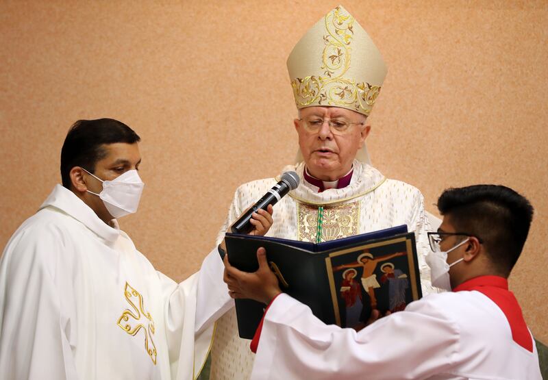 Bishop Hinder, the outgoing Apostolic Vicar for Southern Arabia, is retiring at the age of 80, after more than 18 years in the region.