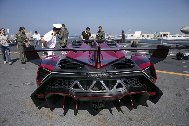 The Middle East is Lamborghini’s third-largest market, so it’s understandable that Abu Dhabi would make an ideal venue for the new car’s first public appearance.