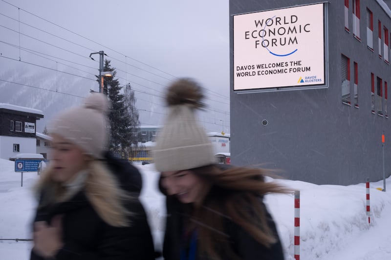On the final day of the World Economic Forum's Annual Meeting in Davos, Switzerland, the local train is often packed with delegates, entrepreneurs and start-up CEOs returning home. AP