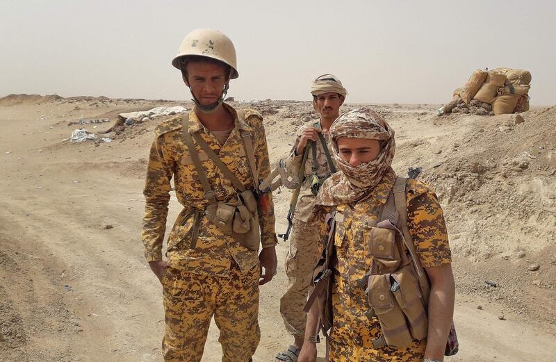 Troops loyal to Yemen's Saudi-backed government are at a position against the Houthi rebels at the  al-Kanais frontline in the north of the contested northeastern province of Marib. AFP