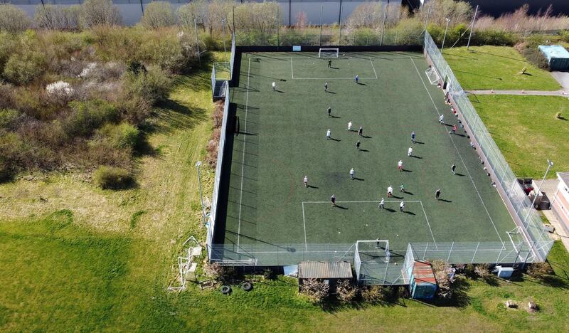 Stoke City's community walking football sessions resume following the easing of lockdown restrictions. Reuters