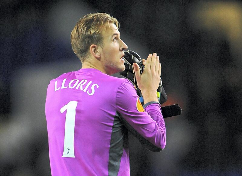Tottenham Hotspur's Harry Kane applauds the home fans after the game against Asteras Tripoli.