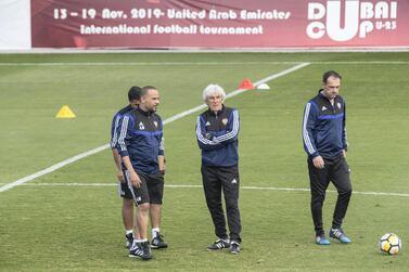 Ivan Jovanovic, centre, was sacked as UAE manager before taking charge of a game. Antonie Robertson / The National