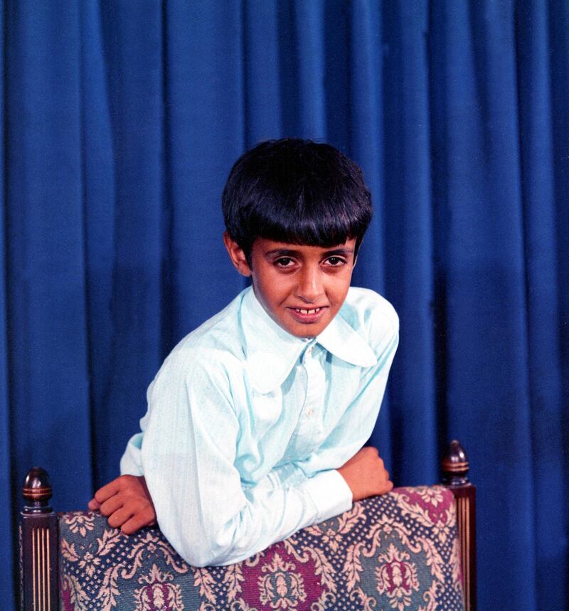 Sheikh Mohamed bin Zayed in August 1971. Photo: National Archives