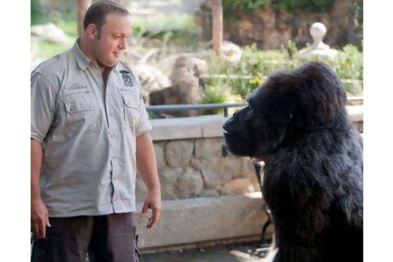 Kevin James finds animals can talk in Zookeeper. Courtesy Columbia TriStar