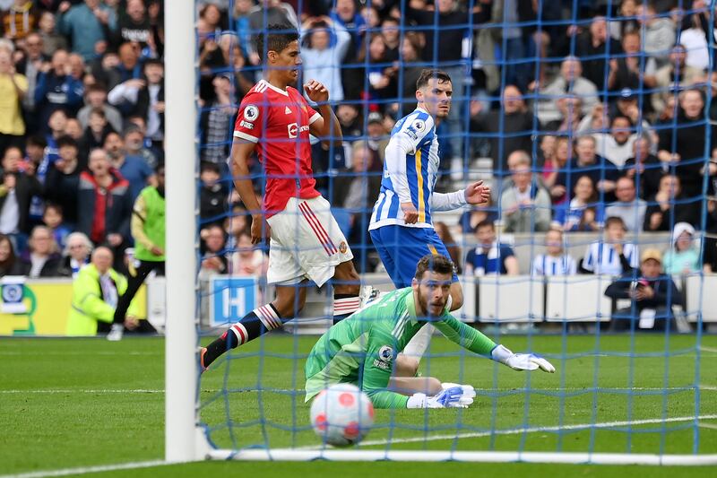 Left wing: Pascal Gross (Brighton) - Beyond scoring Brighton’s third goal, Gross was unplayable against Manchester United. His set-piece delivery threatened to cause even more damage to Ralf Rangnick’s struggling side. Getty