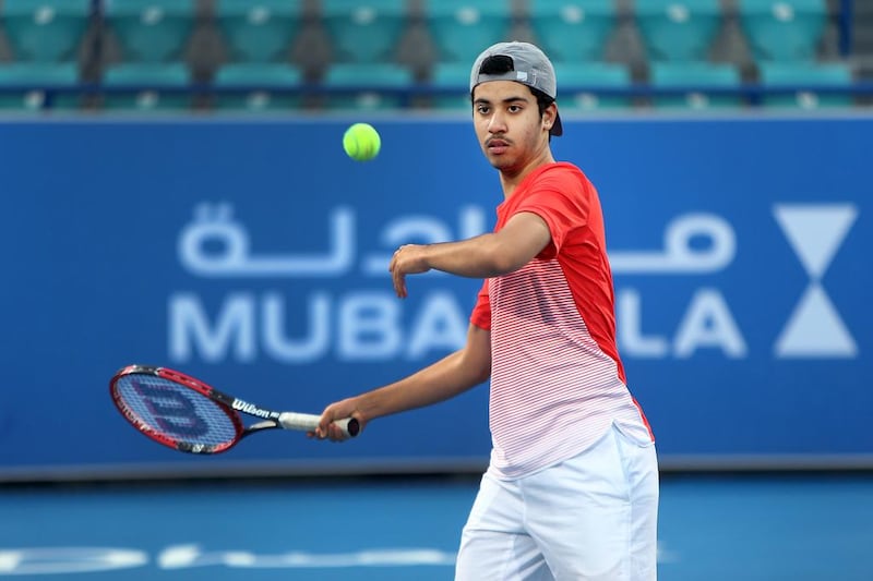 Ali Al Marzooqi regularly practises his game and works out every day. Delores Johnson / The National  