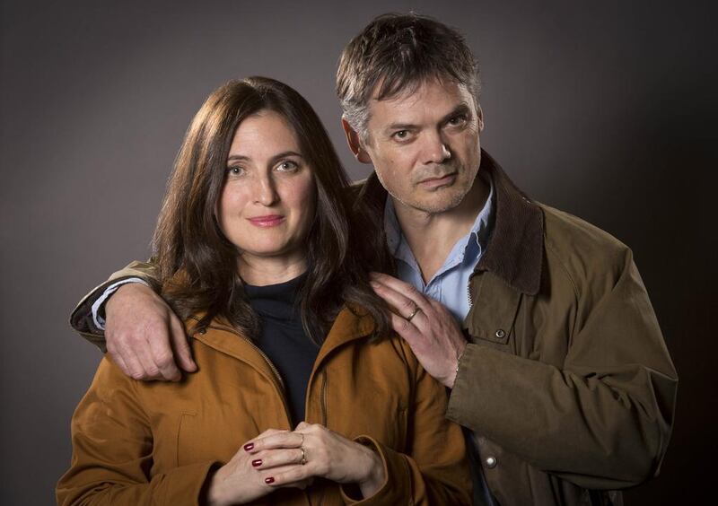 Actors Louiza Patikas, alias Helen Titchener, with Timothy Watson, who plays her husband Rob in The Archers. Courtesy Pete Dadds/ BBC