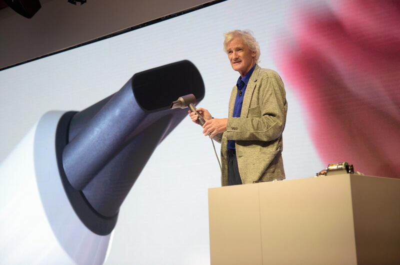 (FILES) In this file photo taken on September 14, 2016 James Dyson speaks onstage during the Dyson Supersonic Hair Dryer launch event at Center548 in New York City.   
James Dyson is excited to move into his new research centre in south-west England where he wants to accelerate the production of his electric car as he speaks to AFP on February 28, 2018. / AFP PHOTO / GETTY IMAGES NORTH AMERICA / Jason Kempin / TO GO WITH AFP STORY by PATRICE NOVOTNY