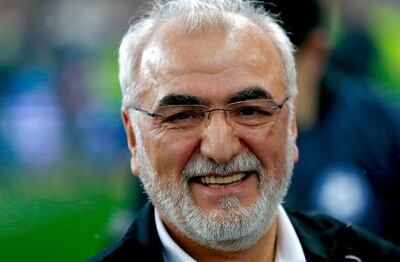 ATHENS, GREECE - APRIL 26:  P.A.O.K. owner Ivan Savvidis is seen prior to the Greek Cup Final match between P.A.O.K. and Panathinaikos FC at the O.A.K.A. Stadium on April 26, 2014 in Athens, Greece.  (Photo by Vladimir Rys Photography/Getty Images)