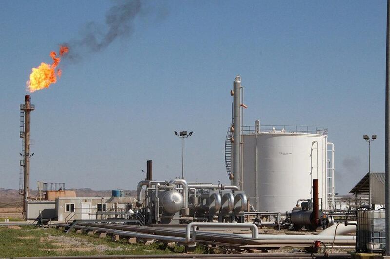 Above, a Dana Gas facility in Kurdistan. WAM