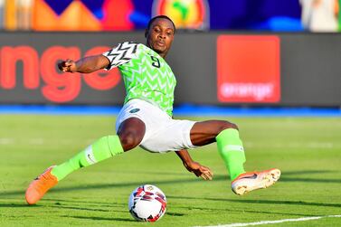 Nigeria forward Odion Ighalo has taken a pay cut to move from China to Manchester United. AFP