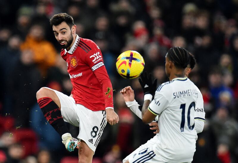 Bruno Fernandes 6 - Lost possession in the run up to Leeds’ early goal. Chance on 68 minutes, which he cursed himself for not scoring. Bravely won a ball and crossed to Varane on 78. Shot over on 80. Headed wide on 85. Frustrating night for him.
Reuters