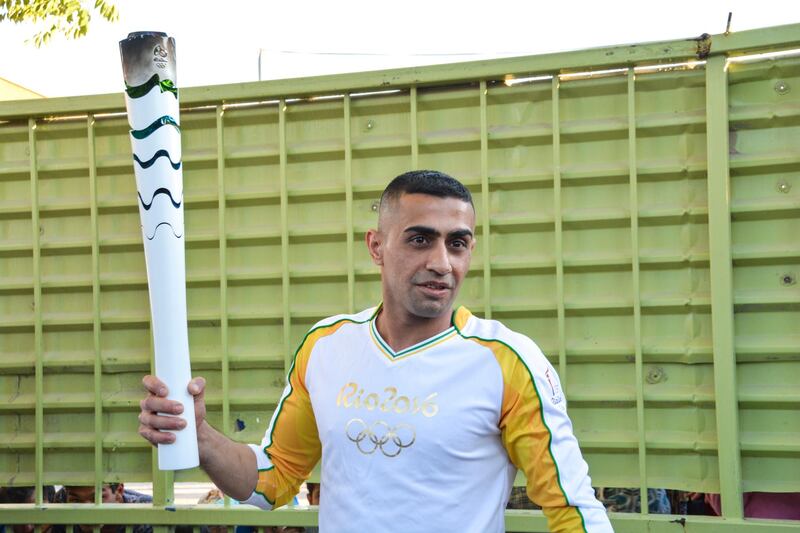 Syrian swimmer Ibrahim Al Hussein. Photo by Demetrios Ioannou