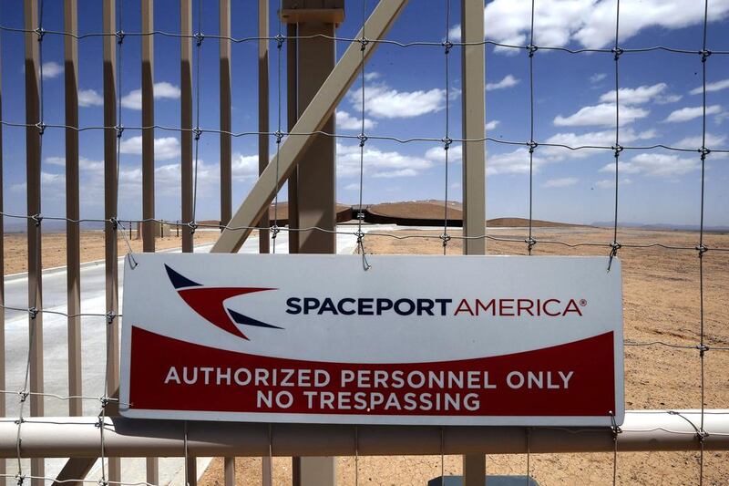 A view of the perimeter fence of Spaceport America near Truth or Consequences, New Mexico. Virgin Galactic aims to become the world’s first commercial spaceline to send customers willing to pay $250,000 for a short journey into zero gravity and a glimpse of the planet from the edge of space. Lucy Nicholson / Reuters