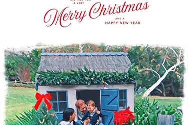 Prince Harry and Meghan Markle have shared their 2020 Christmas card, which features an illustrated family photo with son, Archie. Courtesy Mayhew / Duchess of Sussex 